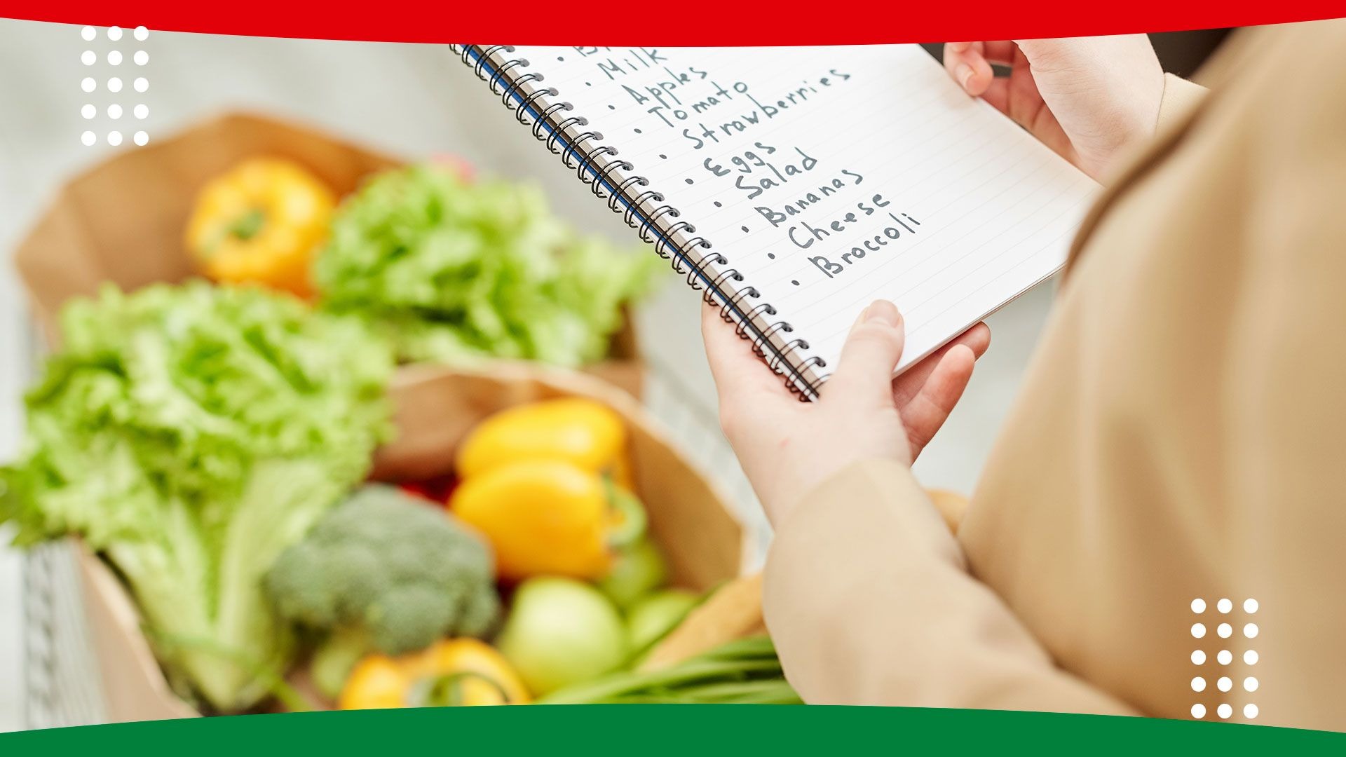 Tu ruta de compra inteligente: lista de compras saludable supermercado latino